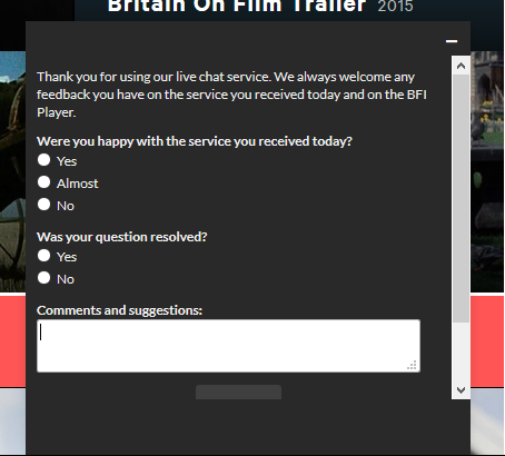 BFI post chat