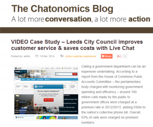 video case study leeds city council's live chat